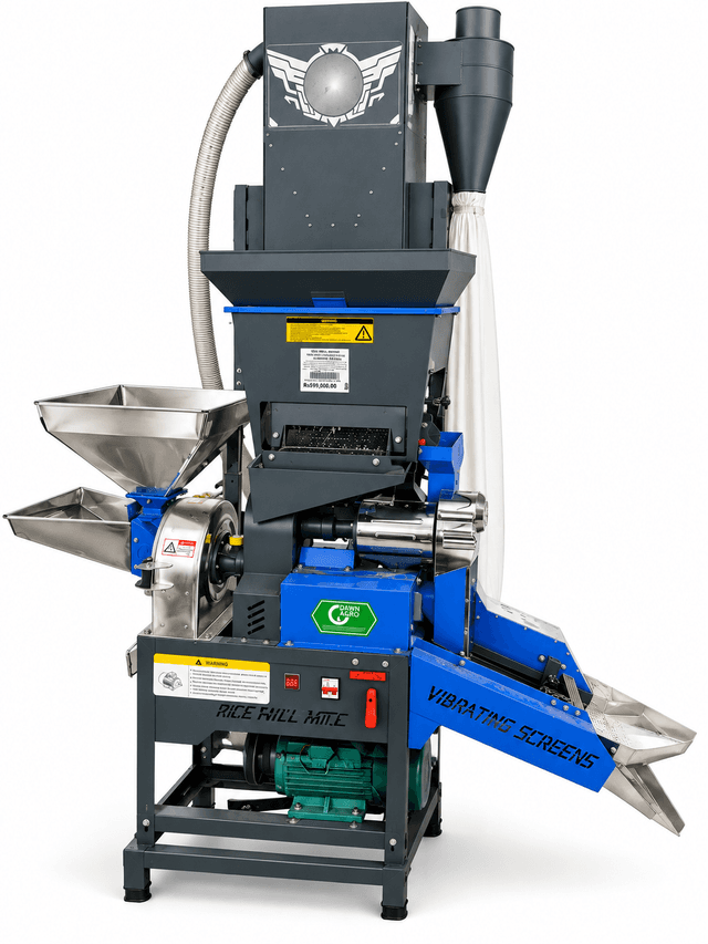 5-in-1 Rice Mill with 5HP Single-Phase Motor